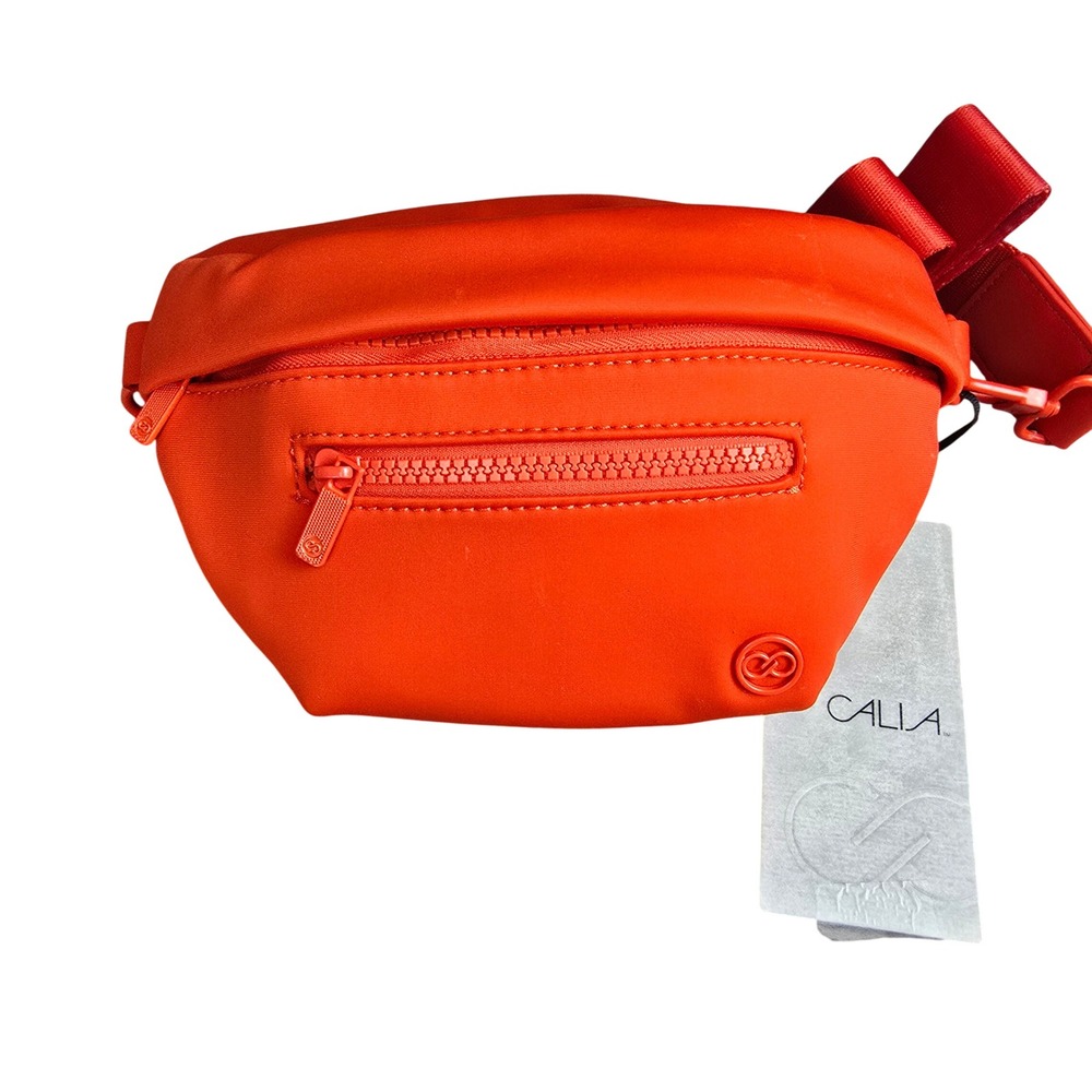 NWT CALIA Journey Neoprene Belt Bag Fresh Red Waist Fanny Pack Crossbody